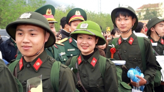 Thanh niên miền núi Sơn La hồ hởi lên đường nhập ngũ