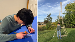 Tháp Eiffel bằng… tăm