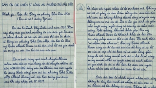 Những lá thư cảm ơn đầy cảm xúc gửi Công an