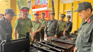 Cảnh sát cơ động Công an TP Huế sẵn sàng phương án bảo đảm ANTT phục vụ bầu cử