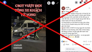 Công an TP Cần Thơ bác bỏ thông tin bịa đặt về CSGT gây tai nạn