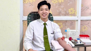 Thiếu úy Công an hiến máu kịp thời cứu bệnh nhân qua cơn nguy kịch