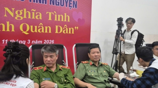 Lan tỏa chương trình hiến máu tình nguyện "Giọt máu nghĩa tình, thắm tình quân dân"