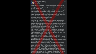 Thông tin cán bộ CSGT bị tử vong khi truy đuổi xe vi phạm là sai sự thật