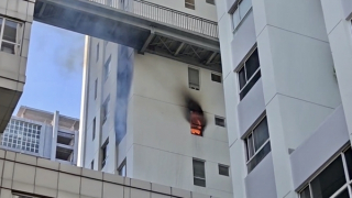 Dập tắt kịp thời đám cháy căn hộ tầng 7