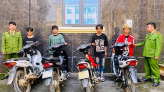 Nhóm trộm xe máy liên tỉnh sa lưới sau khi gây án liên tiếp