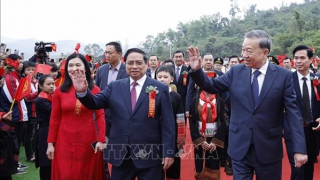 Khởi công đồng loạt 121 trường nội trú liên cấp tại các xã biên giới đất liền