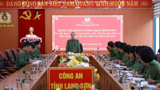 Tăng cường đầu tư, trang bị, nâng cao tiềm lực cho Công an tỉnh Lạng Sơn
