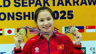 Gặp gỡ nữ tuyển thủ cầu mây CAND tài năng Vũ Thị Vân Anh