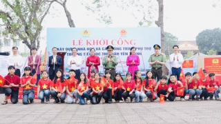 Bộ Công an phối hợp khởi công xây dựng Trường Tiểu học xã Yên Thành, Nghệ An