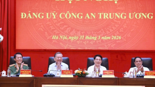 Tổng Bí thư Tô Lâm dự Hội nghị Đảng uỷ Công an Trung ương Quý 1/2026