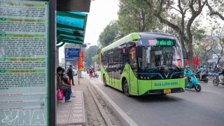 Hanoi launches 10 electric bus routes from April 1