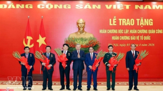 High-ranking Party, State leaders, officials awarded prestigious decorations