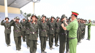 Các tân binh tham gia nghĩa vụ CAND trưởng thành từ thao trường