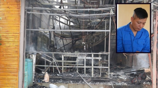 Khống chế đối tượng hung hãn cắt dây bình gas, thiêu rụi nhà hàng do mâu thuẫn