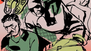 Đôi giày dính bụi đen