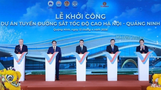 Lễ khởi công dự án tuyến đường sắt tốc độ cao Hà Nội-Quảng Ninh