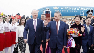 Tổng Bí thư, Chủ tịch nước và Phu nhân bắt đầu thăm cấp Nhà nước đến Trung Quốc