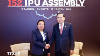 Chủ tịch Quốc hội Trần Thanh Mẫn tiếp Phó Chủ tịch Quốc hội Lào