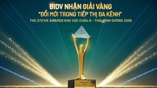 BIDV đạt giải Vàng The Stevie Awards về truyền thông giáo dục tài chính