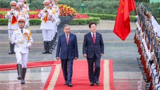 Tổng Bí thư, Chủ tịch nước Tô Lâm chủ trì lễ đón Tổng thống Hàn Quốc Lee Jae Myung