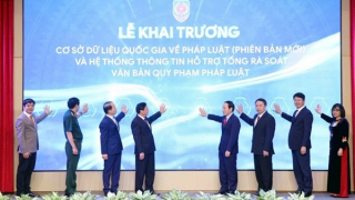 Khai trương Cơ sở dữ liệu quốc gia về pháp luật phiên bản mới