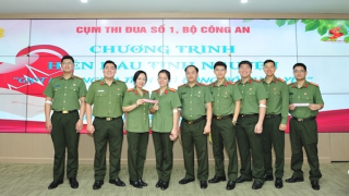 200 CBCS Cụm thi đua số 1 tham gia hiến máu tình nguyện