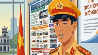 CSGT làm video hướng dẫn kỹ năng xử lý tình huống an toàn khi thi đường trường