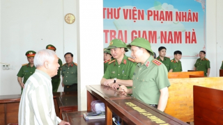 Thứ trưởng Lê Văn Tuyến kiểm tra công tác tại Công an tỉnh Ninh Bình, Trại giam Nam Hà, Ninh Khánh