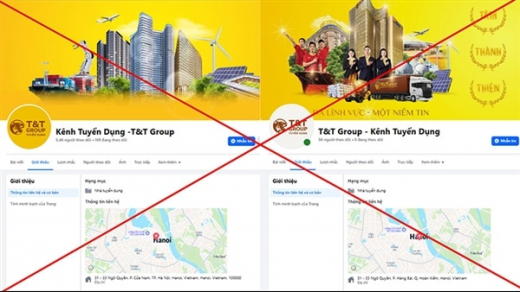 Cảnh giác trước chiêu trò giả mạo tuyển dụng T&T Group trên mạng xã hội để lừa đảo