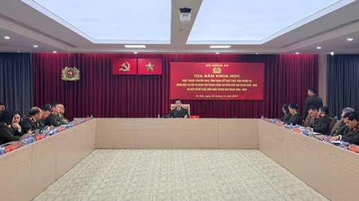 Đẩy mạnh chuyển giao, ứng dụng kết quả thực hiện nhiệm vụ khoa học xã hội và nhân văn trong CAND