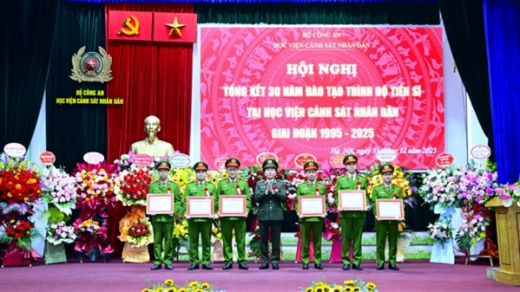 Học viện CSND tổng kết 30 năm đào tạo tiến sĩ