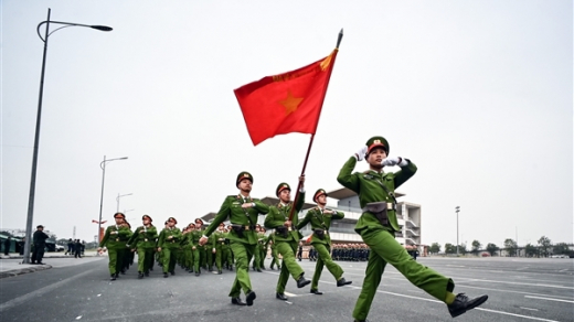 Công an  TP Hà Nội luyện quân sẵn sàng cho Lễ xuất quân bảo vệ Đại hội Đảng