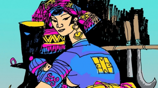 Bão tan trên bản Má Lầu