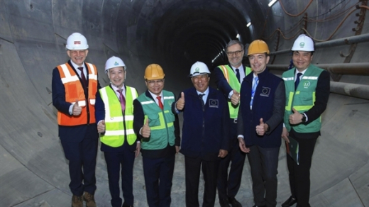 Chủ tịch Hội đồng châu Âu thăm dự án metro số 3 tại Hà Nội