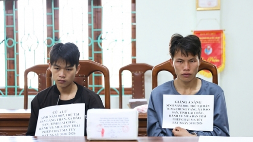 Công an Lai Châu bắt giữ 2 đối tượng, thu 2 bánh heroin