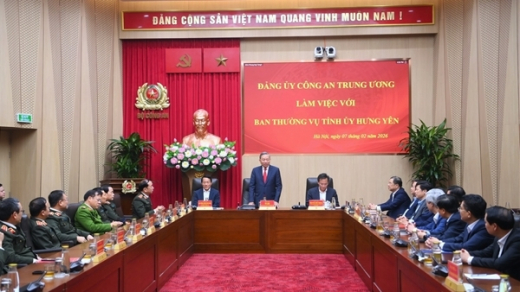 Party General Secretary To Lam attends meeting between leaders of Public Security Ministry and Hung Yen province