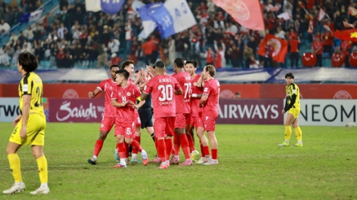 Công an Hà Nội đặt một chân vào vòng tứ kết AFC Champions league Two