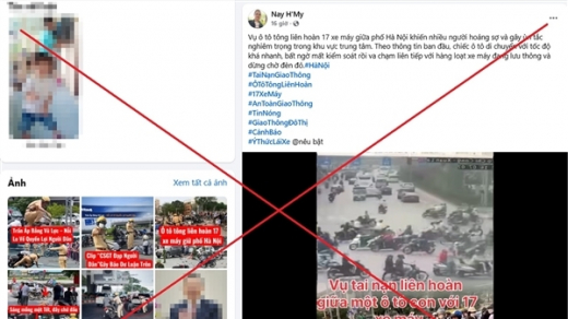 Mùng 2 Tết lên mạng đăng tin tai nạn mập mờ gây hoang mang xã hội
