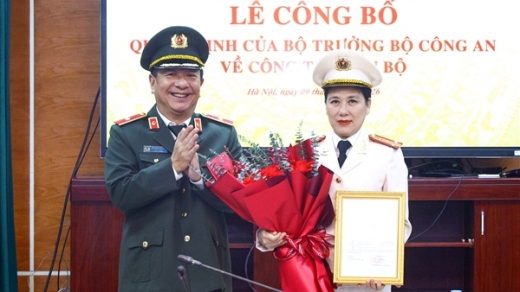 Bổ nhiệm Đại tá Nguyễn Thị Thu Hằng giữ chức vụ Phó Cục trưởng Cục Truyền thông Công an nhân dân
