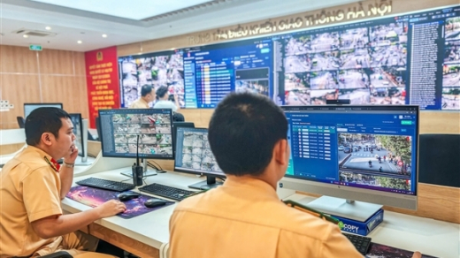 Camera AI hoạt động 24/7, Hà Nội tăng cường xử lý vi phạm dừng, đỗ ô tô sai quy định