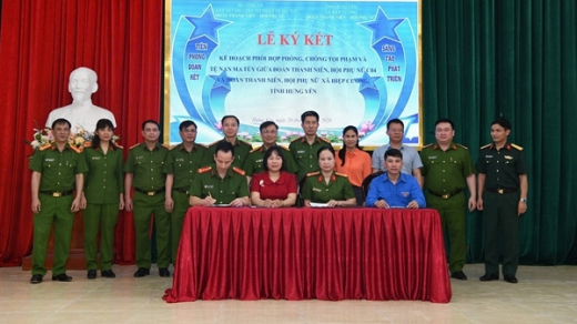 Ký kết phòng, chống ma túy tại địa bàn xã