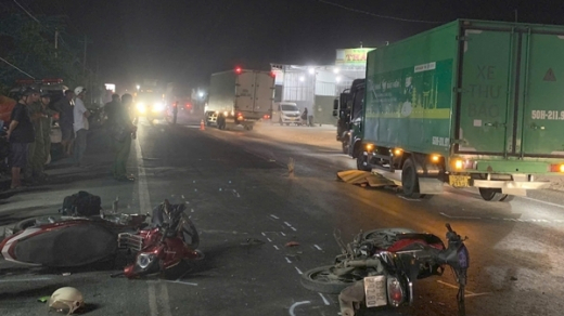 Tai nạn liên hoàn trên tuyến tránh Cai Lậy, 4 người thương vong