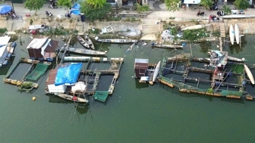 Chấn chỉnh tình trạng chiếm dụng mặt sông Như Ý nuôi cá lồng gây ô nhiễm môi trường