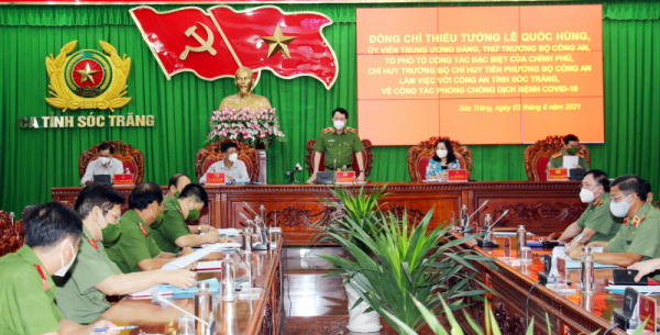 Soc Trang Provincial Police asked to enhance efforts to prevent and fight COVID-19 -0