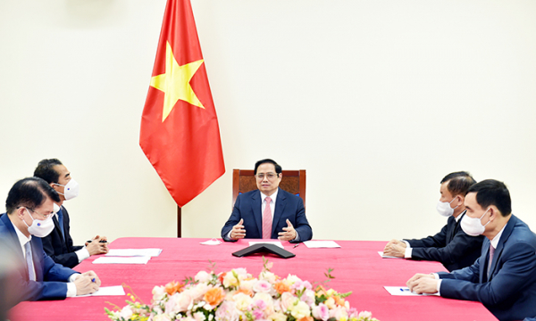 Thủ tướng Phạm Minh Chính điện đàm với Thủ tướng Cộng hòa Séc Andrej Babis -0