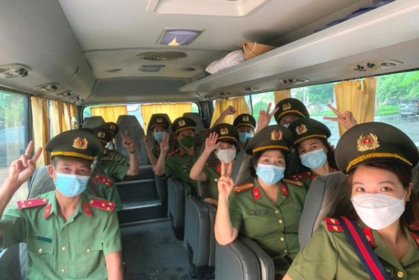Thêm 46 cán bộ y, bác sĩ CAND xuất quân, chi viện cho TP Hồ Chí Minh và Bình Dương chống dịch -0