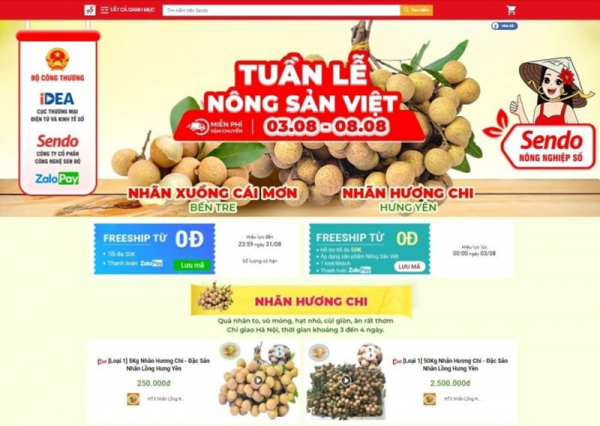 “Gian hàng Việt trực tuyến” thúc đẩy tiêu thụ nông sản trong bối cảnh dịch COVID-19 -0