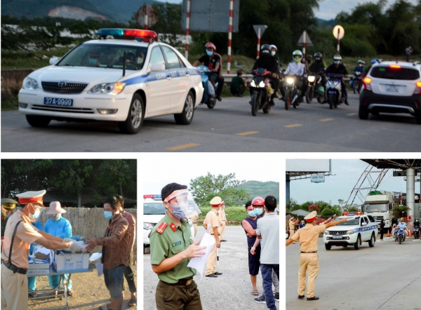 Công an tỉnh Nghệ An: Tiếp sức cho người dân về quê tránh dịch -0