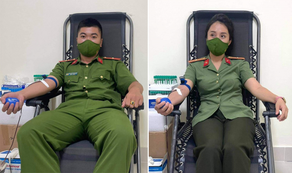 Cán bộ, chiến sỹ Công an Sơn La hiến máu cứu bệnh nhân qua cơn nguy kịch -0
